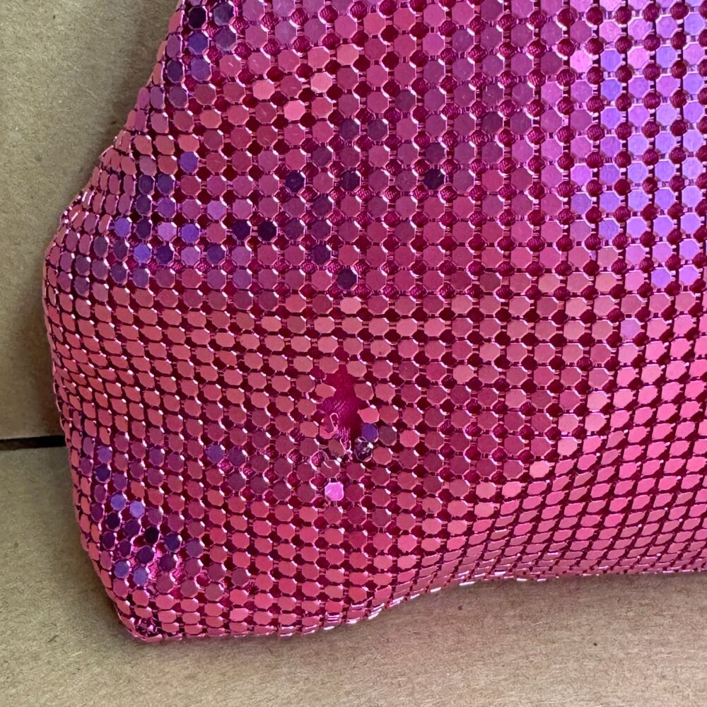 AQUA Markle Mesh Frame Shoulder Bag - Pink - New with defects - Picture 4 of 9